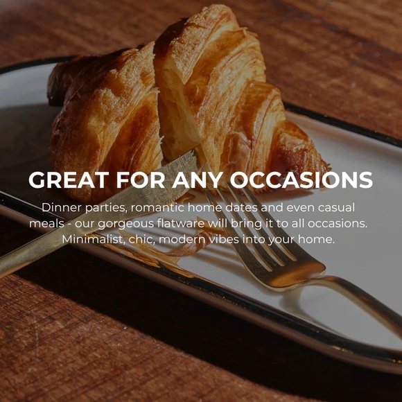 COPY - 24-Piece Gold Silverware Set Gold Utensils Set for 6, Gold Spoons and Fo… - Picture 9 of 15